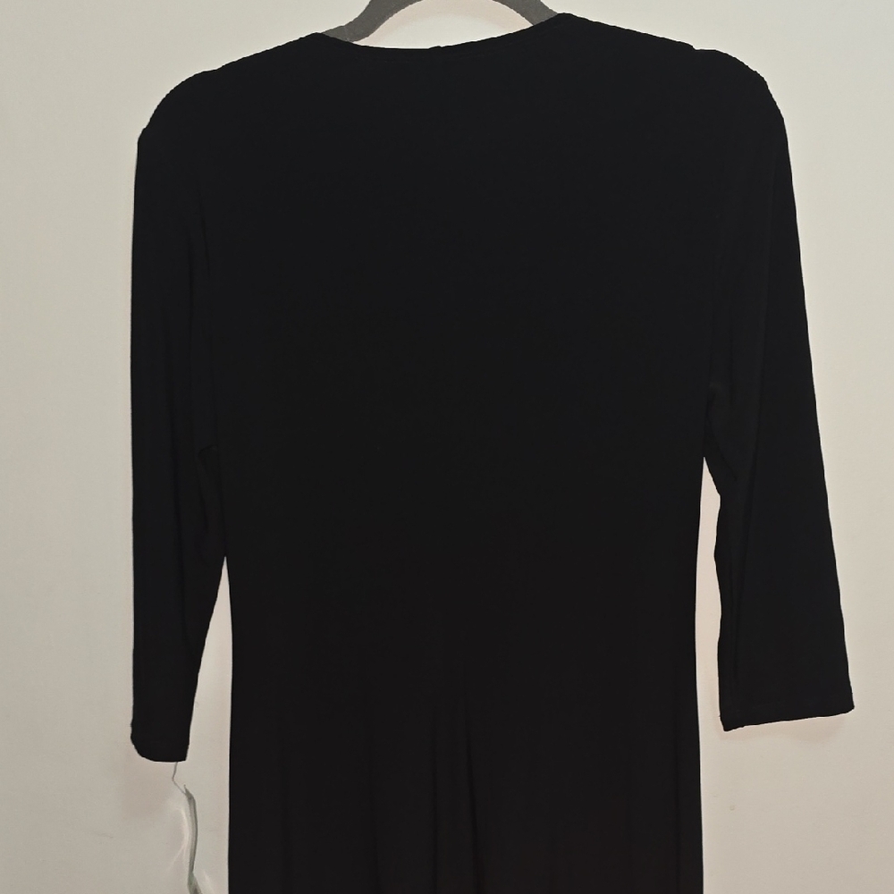 NWT Evan Picone Black Dress with Silver Detail Size 8 Beautiful! - Picture 8 of 8
